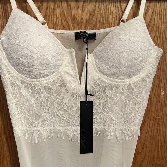 Chocolate USA bodysuit - size medium NWT - Picture 5 of 6